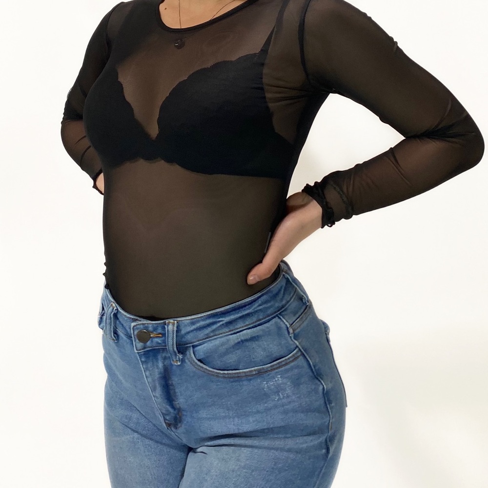 Black sexy mesh top, BRAND NEW